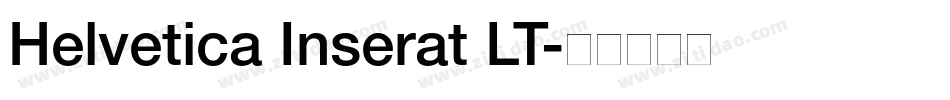 Helvetica Inserat LT字体转换